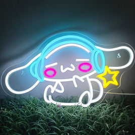 Cinnamoroll LED Neon Sign USB Powered Multi-Color Wall Hanging Light for Bedroom Home Decor