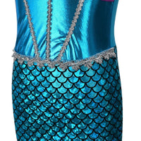 Halloween Costumes for Kids Sleeveless Mermaid Dress Fairy Tale Princess Girls Playing Vestidos Funny Disfraces Carnival