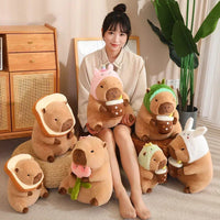 Lusy Store LLC Capybara Plush Bread Creative Stuffed Animals Cute Gift Plush