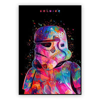 Decoration Poster Star Wars Movie Canvas Painting Graffiti Mural Kids Room Art Picture Print Modern Home Wall Decor Gifts SW2536