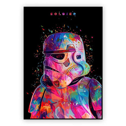 Decoration Poster Star Wars Movie Canvas Painting Graffiti Mural Kids Room Art Picture Print Modern Home Wall Decor Gifts SW2536