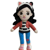 Animals Plush Gabby Dollhouse Lovely Plush Gaby Toy Plush House Cat Doll Cartoon Stuffed Animals Mermaid Cat Plushie Dolls Kids HotPink