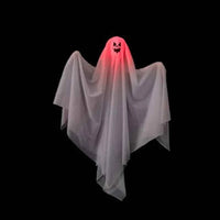 1-10PCS Halloween Scary LED Lights Glowing Hanging Ghost Venue Setting Horror Door Hanging Haunted House Props Halloween Props Red