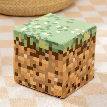 Lusy Store LLC Minecraft Steve Plush | Soft Cube Stuffed Toy | 4in/8in/12in Stuffed Animal