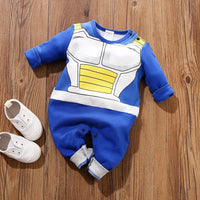 Baby Girl Boy Costume Anime Clothes Newborn Romper Infant Luffy Akatsuki Vegeta Cosplay Jumpsuit Halloween 0-18M 4