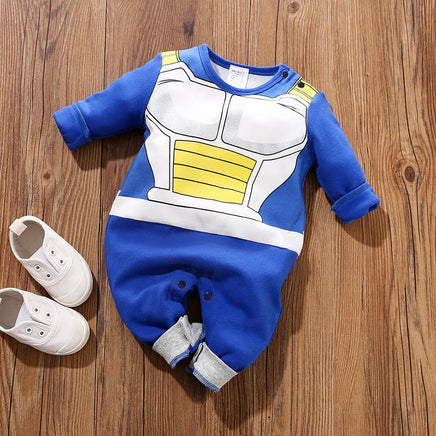 Baby Girl Boy Costume Anime Clothes Newborn Romper Infant Luffy Akatsuki Vegeta Cosplay Jumpsuit Halloween 0-18M 4