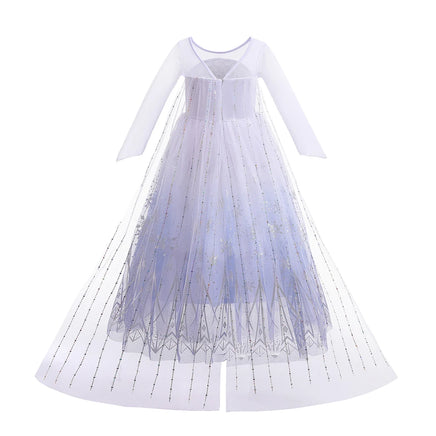 Frozen 2 Cosplay Costumes for Girls Anna & Elsa Princess Snow Queen Long Dresses Halloween Party Carnival Clothes Vestido