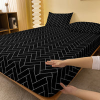 Lusy Store 1 Piece Of Harrow Porcelain Pattern Frosted Bedsheet, Bedroom Printed Bedspread, Bedding (Excluding Pillowcases) 