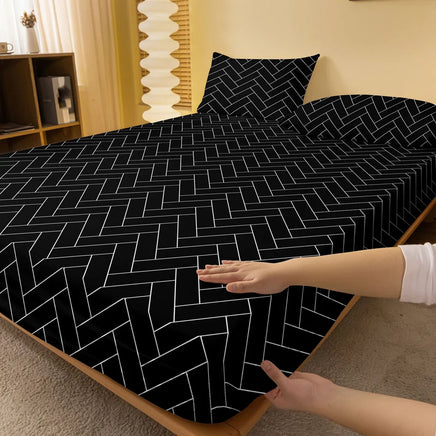 Lusy Store 1 Piece Of Harrow Porcelain Pattern Frosted Bedsheet, Bedroom Printed Bedspread, Bedding (Excluding Pillowcases) 