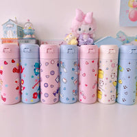 Sanrio Hello Kitty Kuromi Melody Cartoon Stainless Bounce Cup Creative Trending Student Water Bottle Large Capacity Thermos Cup