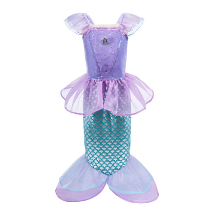 Girls Princess Dress Kids Cinderella Snow White Aurora Sofia Rapunzel Cinderella Halloween Costume 7