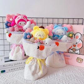 Lusy Store LLC My Melody Bouquet Kuromi Cinnamoroll Plush Doll Flower Kawaii Toys Gift Box Bouquet