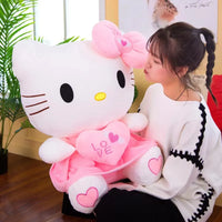 Hello Kitty Plush Toys 24-55cm Soft Stuffed Anime Pillow Birthday Gifts For Kids Girls