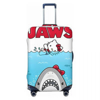 Hello Kitty Leopard Suitcase Cover Cruise Trip Protection Vacation Strectch Luggage Supplies 9