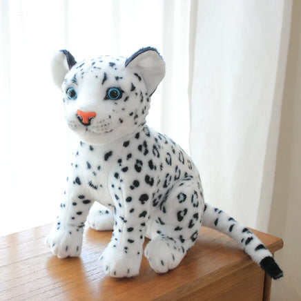 Simulation Snow Leopard Cheetah Plush Toy 23cm Stuffed Soft Forest Animal Lion Doll Gift Snow leopard 23cm