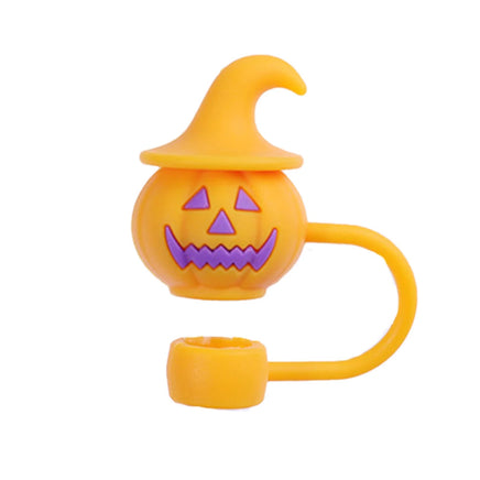 1-19pcs Cartoon 3D Halloween Series Stanley Straw Covers Reusable 10mm Straw Topper Compatible With Dust-Proof Straw Tips Lid 1pcs-10 CHINA