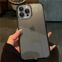 Luxury Clear Glitter Case For iPhone 16 15 14 13 12 11 Pro Max X XS Max XR 7 8 Plus Soft Transparent Silicone Cover Lusy Store