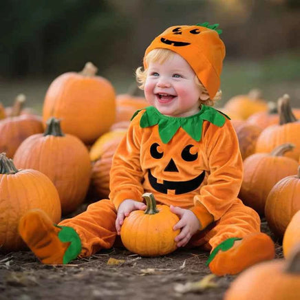 Baby Halloween Romper Set for Infant Toddler Pumpkin Festival Costume Boy Girl Fancy Clothes Hallowmas Jumpsuit Photography Prop