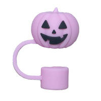 1-19pcs Cartoon 3D Halloween Series Stanley Straw Covers Reusable 10mm Straw Topper Compatible With Dust-Proof Straw Tips Lid 1pcs-07 CHINA