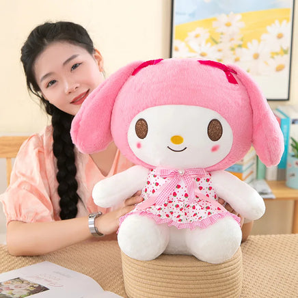 Lusy Store LLC Kawali Kuromi Hello Kitty My Melody Cinnamoroll Pillow Plush Toys Stuffed Doll for Kids Christmas Gift Plush