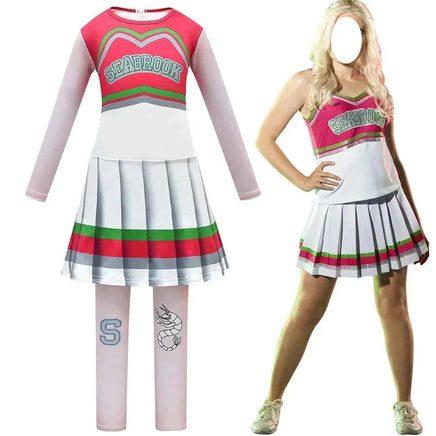New Halloween Costumes for Kids Zombies 2 Addison Cosplay Girls Eliza Outfits Party Bodysuit Jumpsuits Children Carnival Clothes 4548