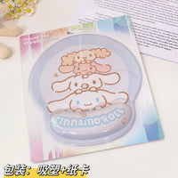 Kawaii Sanrio Mouse Pad With Wrist Rest Non-slip Rubber Computer Pad Anime Kuromi Cinnamoroll My Melody Cute Cartoon Girl Gifts