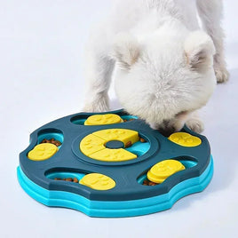 Interactive Dog Puzzle Toy & Slow Feeder, Non-Slip Bowl for IQ Training, Slow Eating Food Dispenser for Cats & Dogs