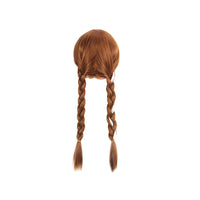 Girl Princess Elsa Anna Wig Kid Halloween Party Carnival Disguised Belle Wednesday Mermaid Rapunzel Aurora Snow White Ariel Hair Anna