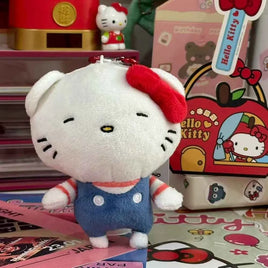 Sanrio Hello Kitty Plush Cute KT Cat Stuffed Toys Keychains Bag Pendant Home Decoration Girls Birthday Xmas Gifts