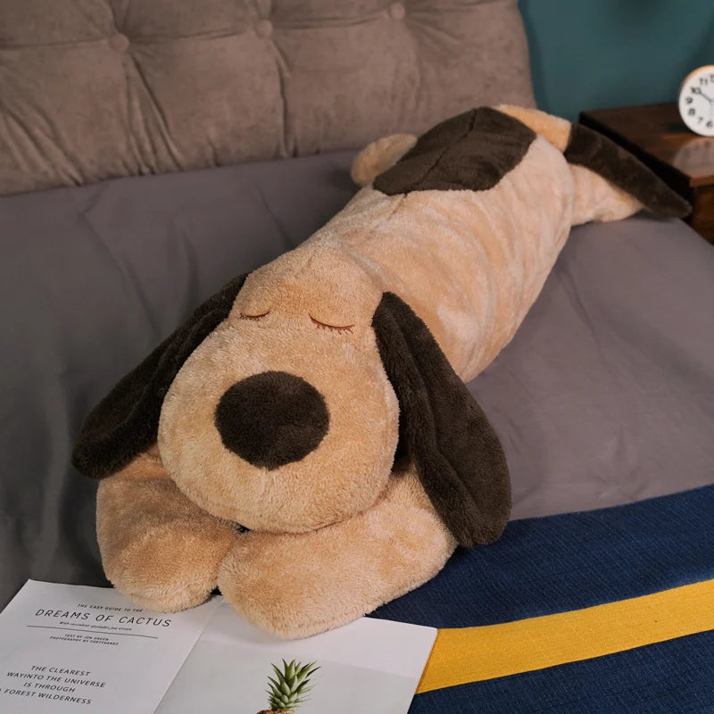Lusy Store LLC Huge Soft Body Long Dog Plush Pillow Stuffed Animal Home Decoration Sofa Cushion Children Girl Plush