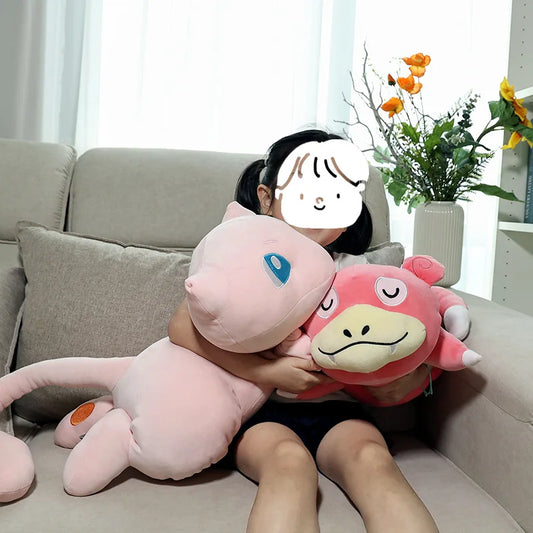 Lusy Store LLC Pokemon Sleep Slowpoke Plush Toy Cartoon Soft Throw Pillow Big Size Stuffed Children Gifts Plush