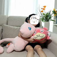 Lusy Store LLC Pokemon Sleep Slowpoke Plush Toy Cartoon Soft Throw Pillow Big Size Stuffed Children Gifts Plush