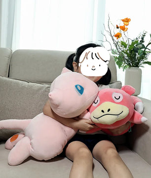 Lusy Store LLC Pokemon Sleep Slowpoke Plush Toy Cartoon Soft Throw Pillow Big Size Stuffed Children Gifts Plush