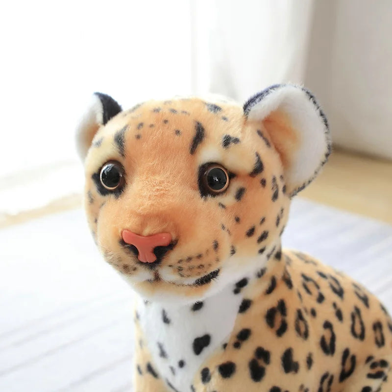 Lusy Store LLC Simulation Snow Leopard Cheetah Plush Toy 23cm Stuffed Soft Forest Animal Lion Doll Gift Plush