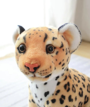 Lusy Store LLC Simulation Snow Leopard Cheetah Plush Toy 23cm Stuffed Soft Forest Animal Lion Doll Gift Plush