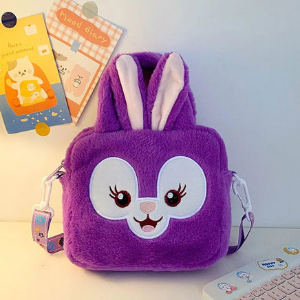 Sanrio Bag Kawaii Kuromi Cinnamoroll My Melody Cartoon Anime Plush Handbag Cosmetic Bag Travel Storage Bag Women Girl Gifts style J 20 15cm