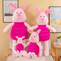 Lusy Store LLC Pink Piglet Plush Toys Winnie The Pooh Cute Stuffed Anime Plushie Big Piggy Doll Gifts Stuffed Animal
