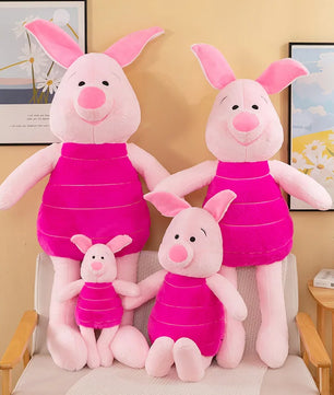 Pink Piglet Plush Toys Winnie The Pooh Cute Stuffed Anime Plushie Big Piggy Doll Gifts