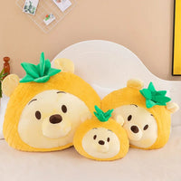 Lusy Store LLC Winnie The Pooh Plush Toys Kawaii Anime Plushie Pineapple Pooh Doll Stuffed Pillows Gift Plush