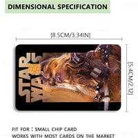 Amine S-Star-W-Wars Anime Cartoon Bear Skin Sticker Film Tape Case For Big Credit Debit Card Front Side Lusy Store