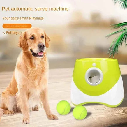 Catapult For Dogs Ball Launcher Dog Toy Tennis Ball Launcher Jumping Ball Pitbull Toys Tennis Ball Machine Automatic Throw Pet Fluorescent green