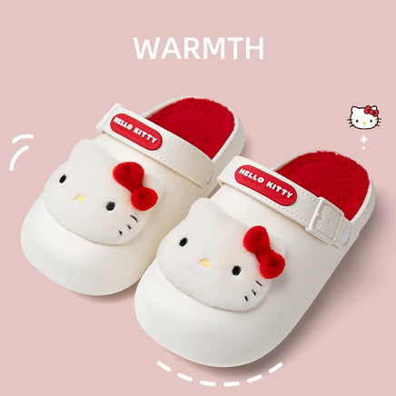Sanrio Kawaii Cinnamoroll Women’s Slippers with Hello Kitty and Kuromi