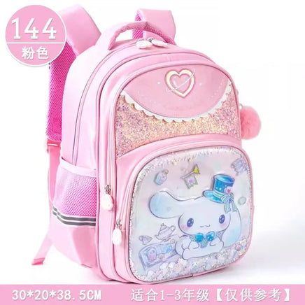 Sanrio Cute Kuromi Melody Cinnamoroll Large Capacity Backpack Boys Girls Cartoon Hello Kitty Kawaii Canvas Schoolbag 2024 Cute 8