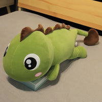 Dinosaur Stuffed Toy – Soft Plush Pillow – 23.6/31.5/39.4/47.2in – Lusy Store Green