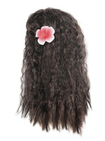 Gilrs Princess Moana Wig and Necklace Flower Clip Dress Up Set Halloween Vaiana Costume Accessories Moana Pet Pig and Cock Toys C