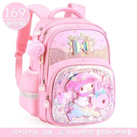Sanrio Cute Kuromi Melody Cinnamoroll Large Capacity Backpack Boys Girls Cartoon Hello Kitty Kawaii Canvas Schoolbag 2024 Cute 2