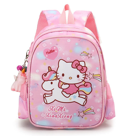 Backpacks For School Hello Kitty Grades 1-3 Kindergarten Large Class Children Girl Bag B130 3