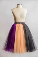Rainbow Tutu Skirts For Women Layered Tulle Petticoat Underskirt Birthday Party Skirt Girls Colorful Halloween Costumes
