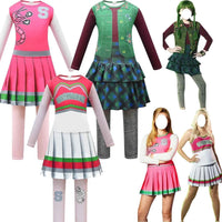 New Halloween Costumes for Kids Zombies 2 Addison Cosplay Girls Eliza Outfits Party Bodysuit Jumpsuits Children Carnival Clothes