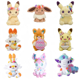 Lusy Store LLC Easter Pok&eacute;mon Plush | Pikachu, Eevee, Scorbunny &amp; More | 7.9 in | Lusy Store Stuffed Animal